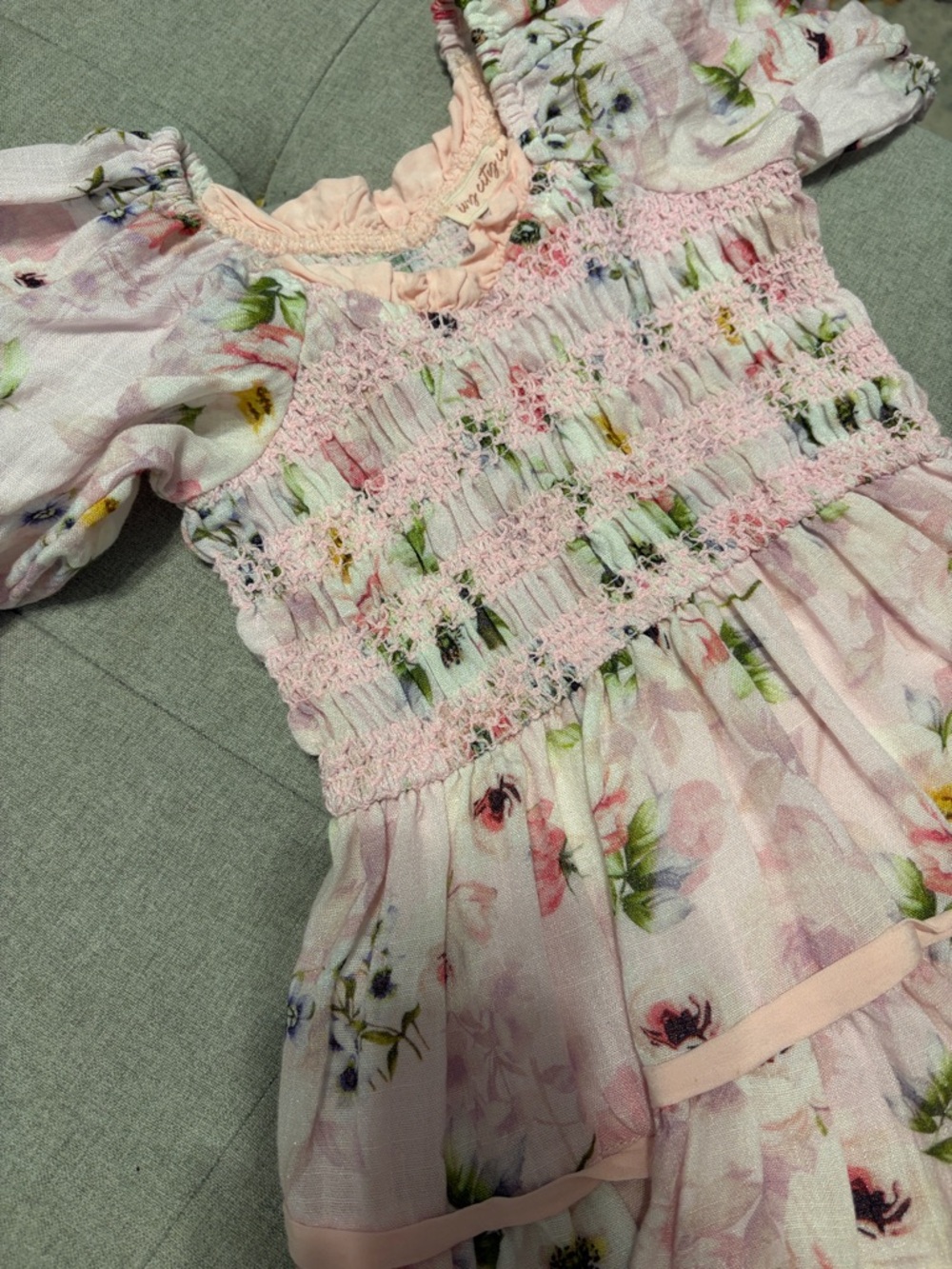 Ivy City Co Roselyn Toddler Dress Floral Pink - Picture 3 of 5
